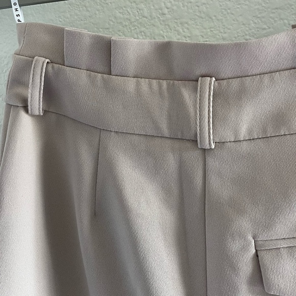 TOPSHOP | Emilie Paperbag Waist Tapered High Waist Trousers | Size 4 - Picture 6 of 11